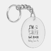 Ik ben zuster en moeder... ik ben niet bang. sleutelhanger (Voorkant Links)