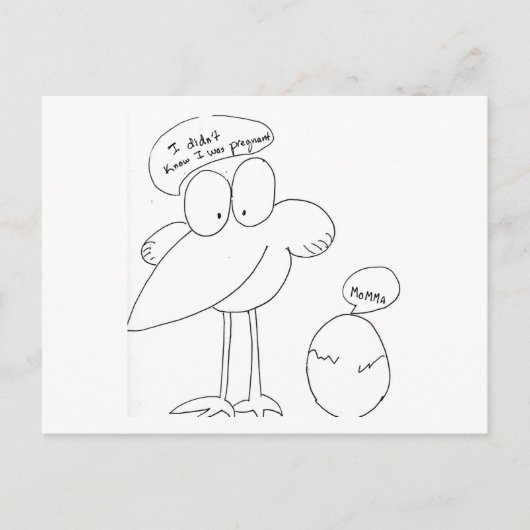 Ik ben zwanger!!! aankondigingskaart (Voorkant)