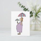 Ik ben zwanger cadeau aankondigingskaart (Staand voorkant)