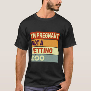 Ik ben zwanger, geen kinderboerderij grappige zwan t-shirt