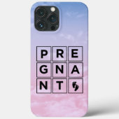 Ik ben zwanger iPhone hoesje (Achterkant)