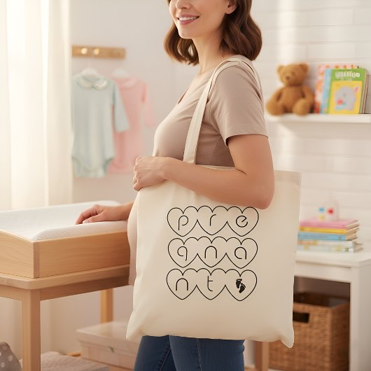 Ik ben  zwanger tote bag