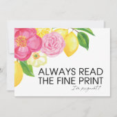 Ik ben Zwangere Zwangerschap onthullen dat we een Kaart (Voorkant)