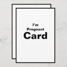 Ik ben Zwangerschap Baby Baby Baby Baby Boy Card