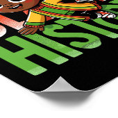 Ik ben zwart geschiedenis Kinder jongens zwart ges Poster (Hoek)