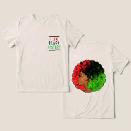 Ik ben zwart geschiedenis pan-Afrikaanse vlag afro Tri-Blend Shirt