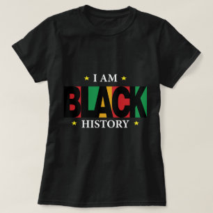 Ik ben zwart historisch T-shirt (2)