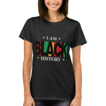 Ik ben zwart historisch T-shirt (2)