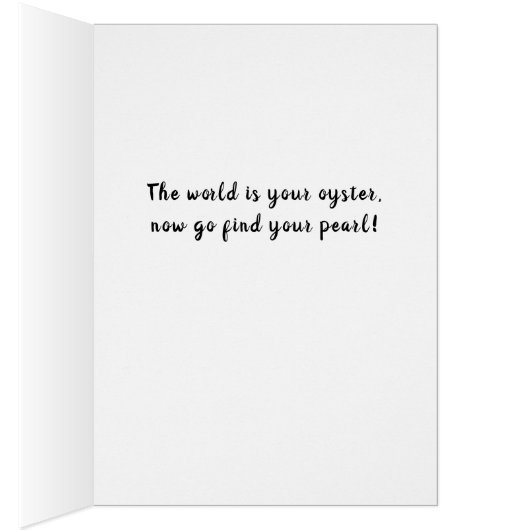 Ik ben zwarte Afstuderen Kaart (Binnen (Rechts))