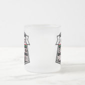 Ik ben zwarte excellentie matglas koffiemok (Center)