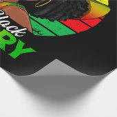 Ik ben zwarte geschiedenis Afrikaans-Amerika Cadeaupapier (Hoek)