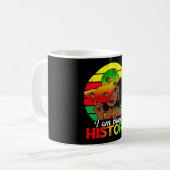 Ik ben zwarte geschiedenis Afrikaans-Amerika Koffiemok (Voorkant links)