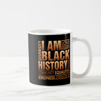Ik ben zwarte geschiedenis Afro-Amerikaanse mannen Koffiemok
