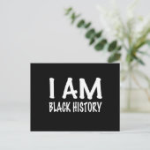 Ik ben zwarte geschiedenis briefkaart (Staand voorkant)