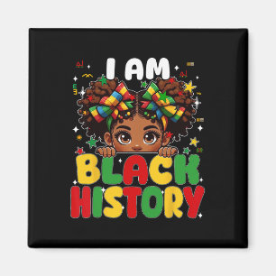 Ik ben Zwarte Geschiedenis Coquette Afro-Amerikaan Magneet