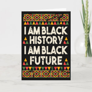Ik ben zwarte geschiedenis en zwarte toekomst Afro Kaart