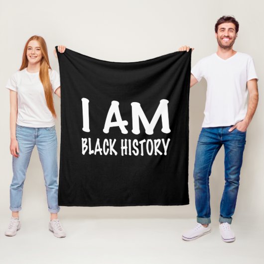 Ik ben zwarte geschiedenis fleece deken (In situ)