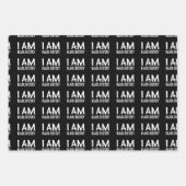 Ik ben zwarte geschiedenis inpakpapier vel (Voorkant 3)