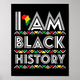 Ik ben Zwarte Geschiedenis Maand Afrika Aboriginal Poster