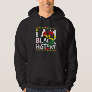 Ik ben zwarte geschiedenis maand Afrikaanse Afro-A Hoodie