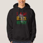 Ik ben zwarte geschiedenis maand Afrikaanse Amerik Hoodie (Voorkant)