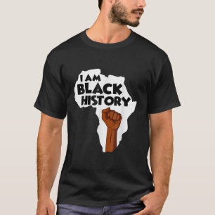 Ik ben zwarte geschiedenis maand Afrikaanse Amerik T-shirt