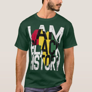 Ik ben zwarte geschiedenis maand Afrikaanse Amerik T-shirt