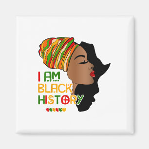 Ik ben Zwarte Geschiedenis Maand Afro-Amerikaans V Magneet