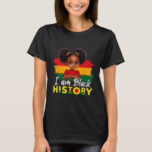 Ik ben Zwarte Geschiedenis Maand Afro-Amerikaans Z T-shirt