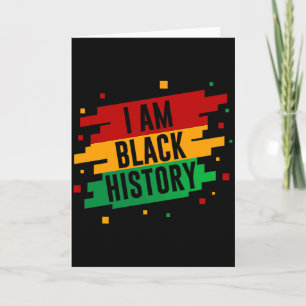 Ik Ben Zwarte Geschiedenis Maand Afro-Amerikaanse Kaart