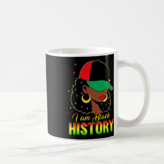 Ik ben Zwarte Geschiedenis Maand Loc'd Meisje Zwar Koffiemok