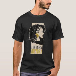 Ik ben Zwarte Geschiedenis Maand Melanin Geschiede T-shirt