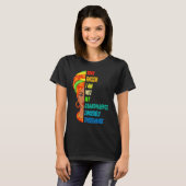 Ik ben Zwarte Geschiedenis Maand Zwarte Koningin B T-shirt (Voorkant volledig)