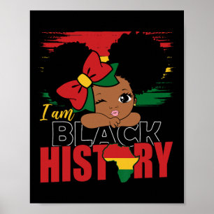 Ik Ben Zwarte Geschiedenis Meisje Blm Zwarte Gesch Poster