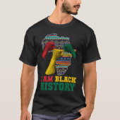 Ik ben zwarte geschiedenis met de eerste BHM BLM P T-shirt (Voorkant)