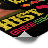 Ik ben zwarte Geschiedenis Onderwezen Zwartgeschie Poster (Hoek)