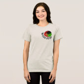 Ik ben zwarte geschiedenis pan Afrikaanse vlag afr Tri-Blend Shirt (Voorkant volledig)