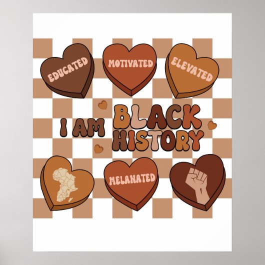 Ik ben zwarte geschiedenis poster (Voorkant)