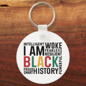 Ik ben zwarte geschiedenis sleutelhanger (Voorkant)