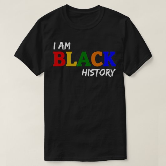 Ik ben zwarte geschiedenis t-shirt (Design voorkant)