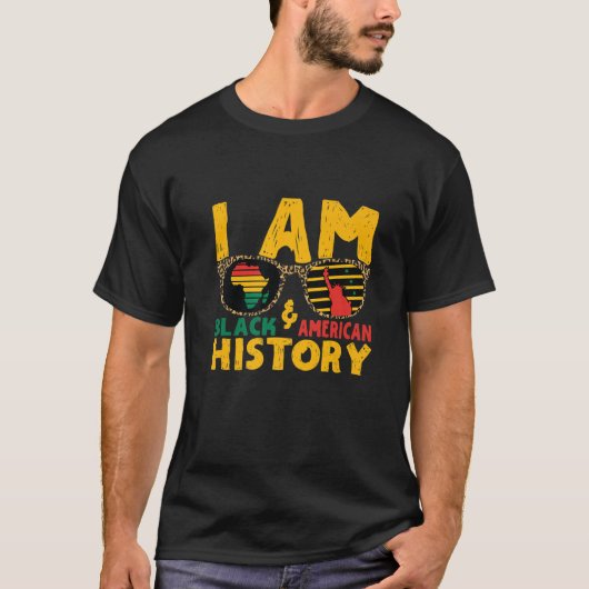 Ik ben zwarte geschiedenis t-shirt (Voorkant)