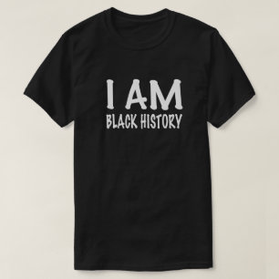 Ik ben zwarte geschiedenis t-shirt
