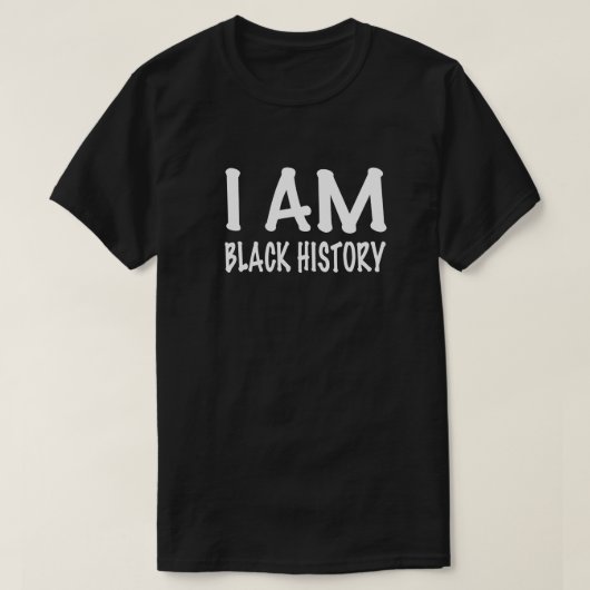 Ik ben zwarte geschiedenis t-shirt (Design voorkant)