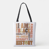 IK BEN ZWARTE GESCHIEDENIS TOTE BAG (Achterkant)