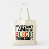 Ik ben zwarte geschiedenis tote bag (Achterkant)