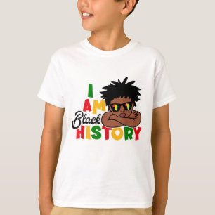 Ik ben Zwarte Geschiedenis voor kinderen Zwarte Ge T-shirt