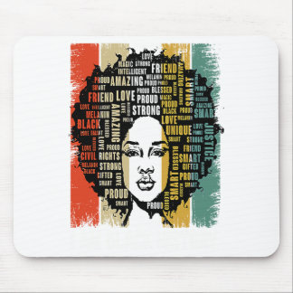 Ik Ben Zwarte Geschiedenis Vrouwen Meisjes Zwarte Muismat