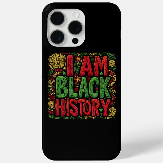 Ik ben Zwarte Geschiedenis - Zwart Activisme Case-Mate iPhone Case (Achterkant)
