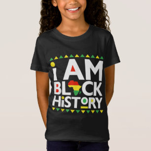 Ik ben zwarte geschiedenis - Zwarte geschiedenisma T-shirt