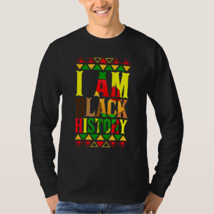 Ik ben Zwarte Geschiedenis Zwarte Maand & Pride Gi T-shirt